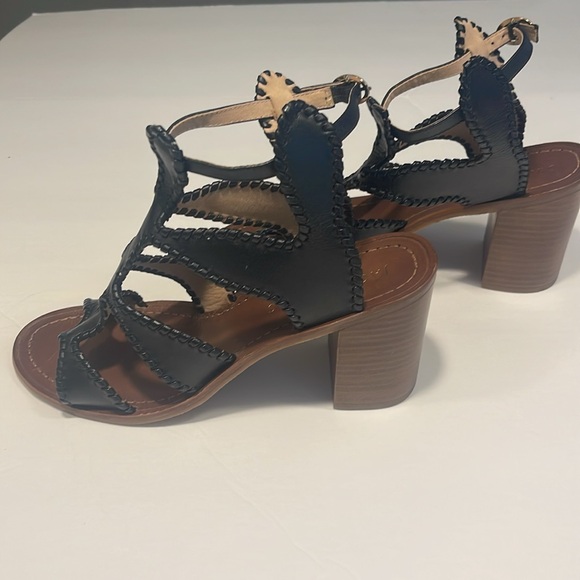 Jack Rogers Jackie Heeled Whipstitch Gladiator Sandals - Picture 4 of 8